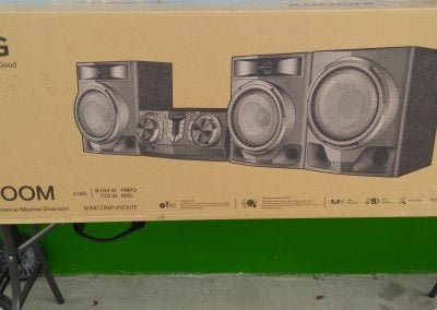 Speaker systems in St. Croix electronics store